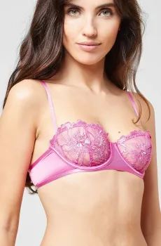 Женский розовый бюстгальтер-балконет AMARYLLIS Розовый 70B Etam 6523973