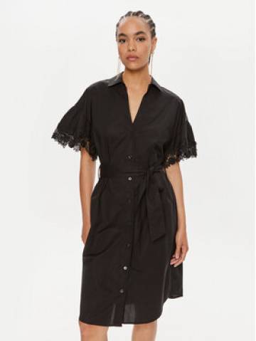 TWINSET Сукня-сорочка 241TT2281 Чорний Regular Fit TWINSET Сукня-сорочка 241TT2281 Чорний Regular Fit