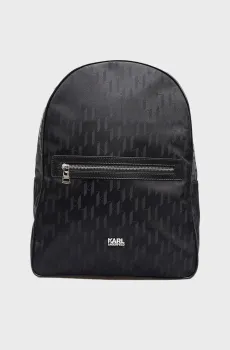 Мужской черный рюкзак с узором Черный ONESIZE Karl Lagerfeld 542117.805908;990