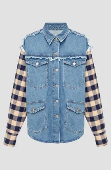 Женская голубая джинсовая куртка Голубой S Moschino J0508.8737;3281