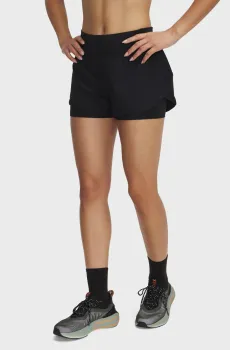 Женские черные шорты UA Launch Pro 3 2in1 Shorts Черный XS Under Armour 1389575-001