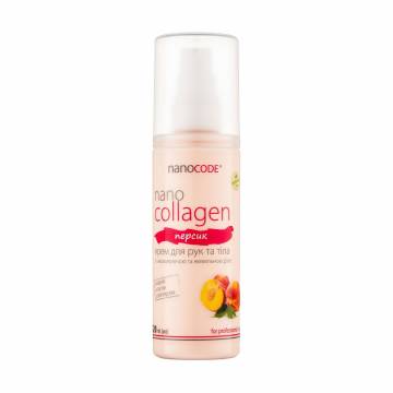 Крем для рук и тела NanoCode NanoCollagen Персик, с коллагеном, 120 мл Крем для рук и тела NanoCode NanoCollagen Персик, с коллагеном, 120 мл