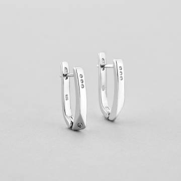 Серебряные серьги Minimal 520750б Серебряные серьги Minimal 520750б