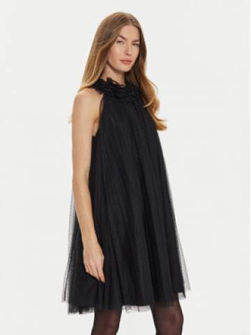 TWINSET Коктейльна сукня 242AT2150 Чорний Loose Fit TWINSET Коктейльна сукня 242AT2150 Чорний Loose Fit