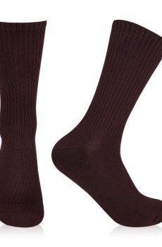 Носки женские AmiGА с махровой стопой, коричневые, размер 23-25