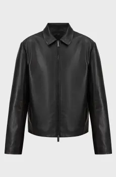 Мужская черная кожаная рубашка-пальто LAMB NAPPA WING Черный XL Calvin Klein K10K113896
