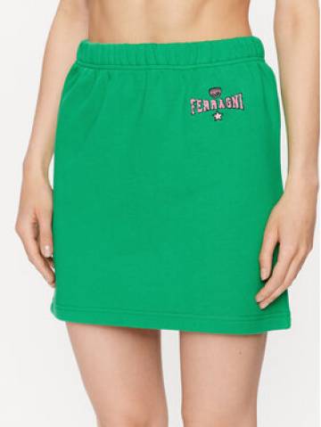 Chiara Ferragni Спортивна спідниця 74CBET01 Зелений Regular Fit Chiara Ferragni Спортивна спідниця 74CBET01 Зелений Regular Fit