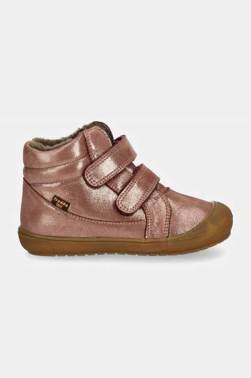 Детские кожаные зимние ботинки Froddo OLLIE WOOL TEX цвет розовый G2110138 Детские кожаные зимние ботинки Froddo OLLIE WOOL TEX цвет розовый G2110138
