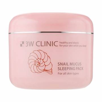 Ночная маска для лица 3W Clinic Snail Mucus Sleeping Pack с улиточным муцином, 100 мл Ночная маска для лица 3W Clinic Snail Mucus Sleeping Pack с улиточным муцином, 100 мл