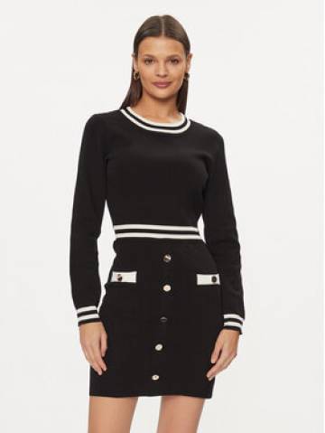 Morgan Трикотажна сукня 241-RMVA Чорний Regular Fit Morgan Трикотажна сукня 241-RMVA Чорний Regular Fit