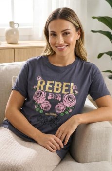 Футболка з короткими рукавами - темно-сірий