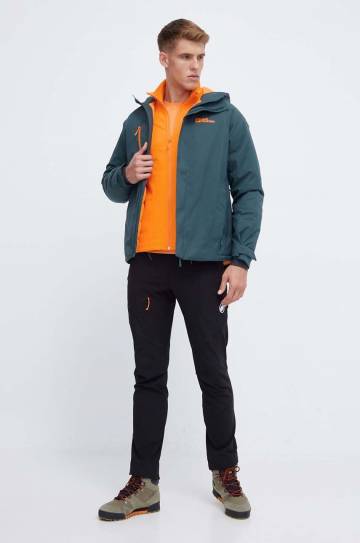 Спортивная кофта Jack Wolfskin Baiselberg цвет оранжевый однотонная Спортивная кофта Jack Wolfskin Baiselberg цвет оранжевый однотонная
