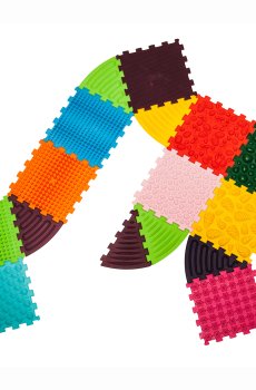 Масажний килимок Ortek Пазли 10 елементів + 6 трикутників (2000000127330)