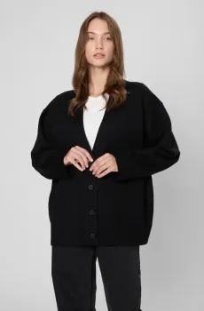 Женский черный шерстяной кардиган Черный S PRPY PWKNIGOK0055