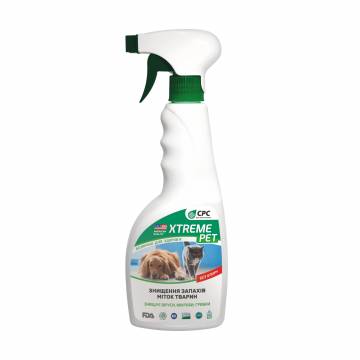 Средство для уничтожения запахов и меток животных CPC Xtreme Pet без хлора, 500 мл Средство для уничтожения запахов и меток животных CPC Xtreme Pet без хлора, 500 мл