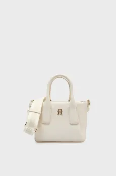 Женская белая сумка ESSENTIAL MINI TOTE Белый ONESIZE Tommy Hilfiger AW0AW18371