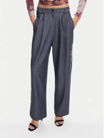 Desigual Штани з тканини Rin 24WWPW20 Сірий Loose Fit Desigual Штани з тканини Rin 24WWPW20 Сірий Loose Fit