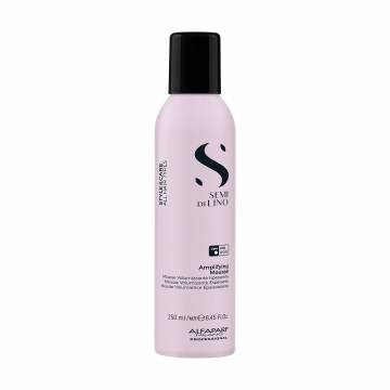 Мусс для волос Alfaparf Semi Di Lino Style & Care Amplifying Mousse Легкая фиксация, 250 мл Мусс для волос Alfaparf Semi Di Lino Style & Care Amplifying Mousse Легкая фиксация, 250 мл