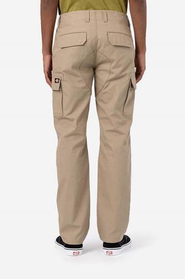 Хлопковые брюки Dickies цвет бежевый прямое DK0A4XDUKHK-BROWN Хлопковые брюки Dickies цвет бежевый прямое DK0A4XDUKHK-BROWN