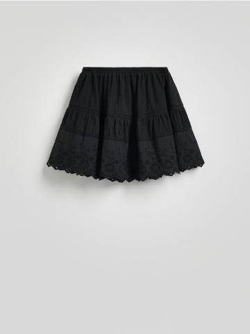 Reserved - LADIES` SKIRT - чорний - XD163-99X Reserved - LADIES` SKIRT - чорний - XD163-99X