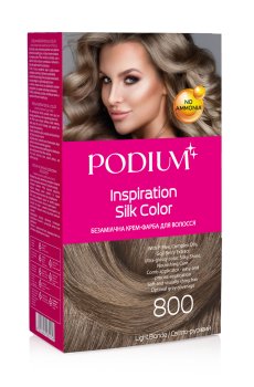 Безаммиачная крем-краска для волос Podium Inspiration Silk Color 800 Светло-русый, 150 мл