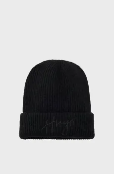 Женская черная шапка Черный ONESIZE HUGO 50524104;001