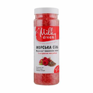 Морская соль для ванн Milky Dream Молочно-малиновая, с эктрактом чая ройбуш, 700 г Морская соль для ванн Milky Dream Молочно-малиновая, с эктрактом чая ройбуш, 700 г
