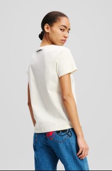 Хлопковая футболка Karl Lagerfeld IKON