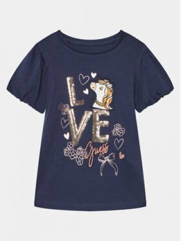 Guess Футболка K4RI16 K6YW4 Cиній Regular Fit Guess Футболка K4RI16 K6YW4 Cиній Regular Fit