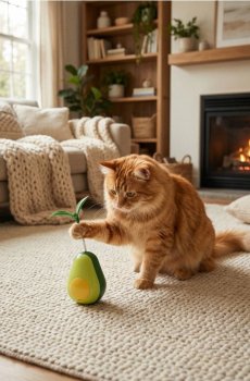 Іграшка для кота з котячою м’ятою та місцем для ласощів - темно-зелений