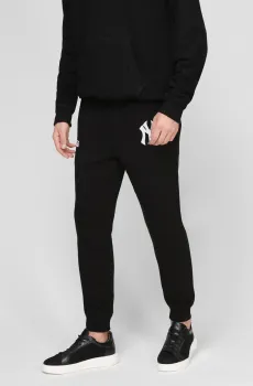 Мужские черные спортивные брюки Черный S 47 Brand 546587JK-FS