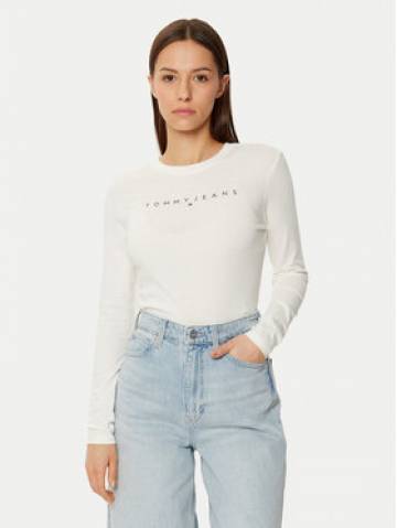 Tommy Jeans Блузка DW0DW19434 Écru Slim Fit Tommy Jeans Блузка DW0DW19434 Écru Slim Fit