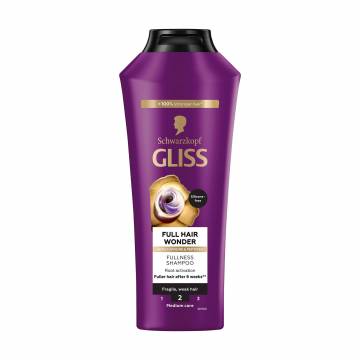 Шампунь Gliss Kur Full Hair Wonder Fullness Shampoo для ломких и ослабленных волос, 400 мл Шампунь Gliss Kur Full Hair Wonder Fullness Shampoo для ломких и ослабленных волос, 400 мл