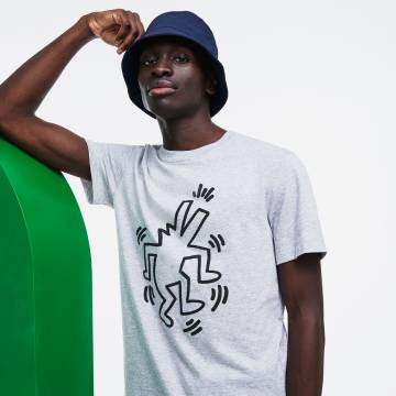Lacoste футболка чоловіча x Keith Haring з круглим вирізом Lacoste футболка чоловіча x Keith Haring з круглим вирізом