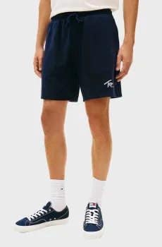 Мужские темно-синие шорты SIGNATURE Синий S Tommy Jeans DM0DM23017