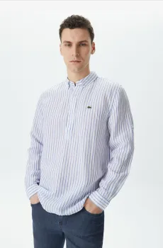 Мужская голубая рубашка Голубой 43 Lacoste CH0321BDM