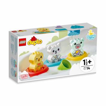 Конструктор LEGO Duplo My First Веселое купание: Плавающий поезд с животными, 14 деталей, от 1.5 лет (10965) Конструктор LEGO Duplo My First Веселое купание: Плавающий поезд с животными, 14 деталей, от 1.5 лет (10965)