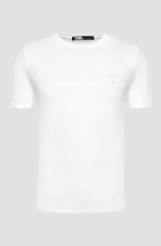 Мужская белая футболка Белый XXL Karl Lagerfeld 500221.755890;10