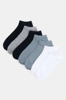 Шкарпетки з високим вмістом бавовни, 7 пар - різнобарвний
