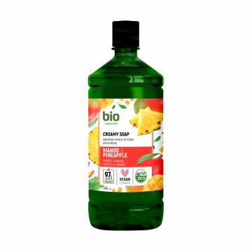 Жидкое крем-мыло Bio Naturell Манго и ананас, без дозатора, 946 мл Жидкое крем-мыло Bio Naturell Манго и ананас, без дозатора, 946 мл