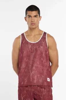 Мужская двусторонняя майка Reversible Mesh Красный L New Balance MT53609MHB