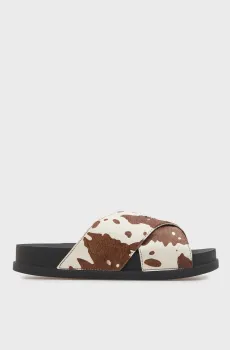 Женские слайдеры с узором COMFORT Разноцветный 39 Tommy Jeans EN0EN02941