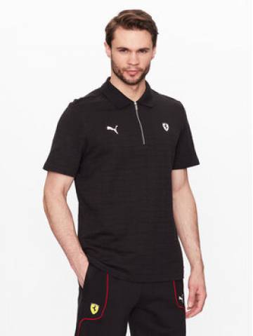 Puma Поло Ferrari Style Jacquard 538331 Чорний Slim Fit Puma Поло Ferrari Style Jacquard 538331 Чорний Slim Fit