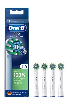 Сменные насадки для электрической зубной щетки Oral-B Pro Cross Action, 4 шт