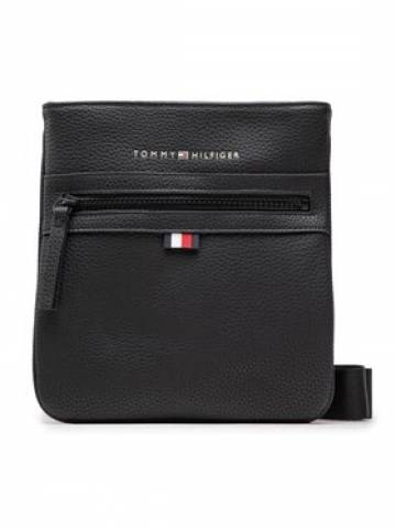 Tommy Hilfiger Плоска сумка Essential Pu Mini Crossover AM0AM09505 Чорний Tommy Hilfiger Плоска сумка Essential Pu Mini Crossover AM0AM09505 Чорний