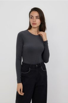 Reserved - Трикотажне боді - темно-сірий - 493KL-90X