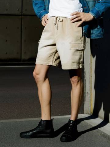 Джинсові шорти - пшеничний