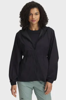 Женская черная ветровка UA CINCH WAIST JKT Черный XL Under Armour 1389502-001