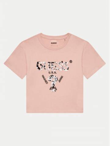 Guess Футболка J4YI46 K8FQ4 Рожевий Boxy Fit Guess Футболка J4YI46 K8FQ4 Рожевий Boxy Fit