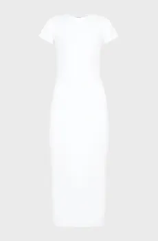 Женское белое платье Q-NOVA MIDI DRESS SS Белый XS Calvin Klein K20K206537